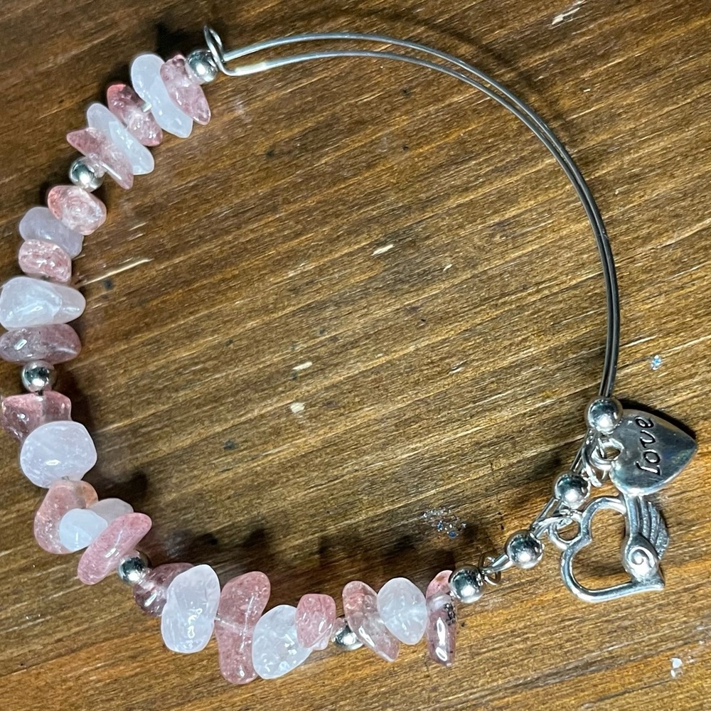 Strawberry & Pink Quartz Bracelet